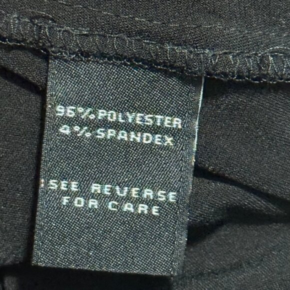 MSK Black Collared Dress | Gold O-Ring Zip Front | Size M | Like New - Picture 11 of 12